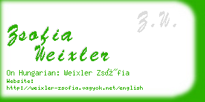 zsofia weixler business card